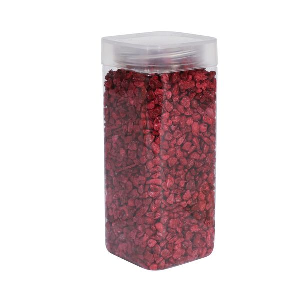 Pebbles  4-6mm -Dk Red -Square Jar - 900gr