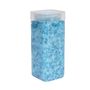 Pearlised Glass Pebbles  5-8mm - Lt Blue - Square Jar -750gr