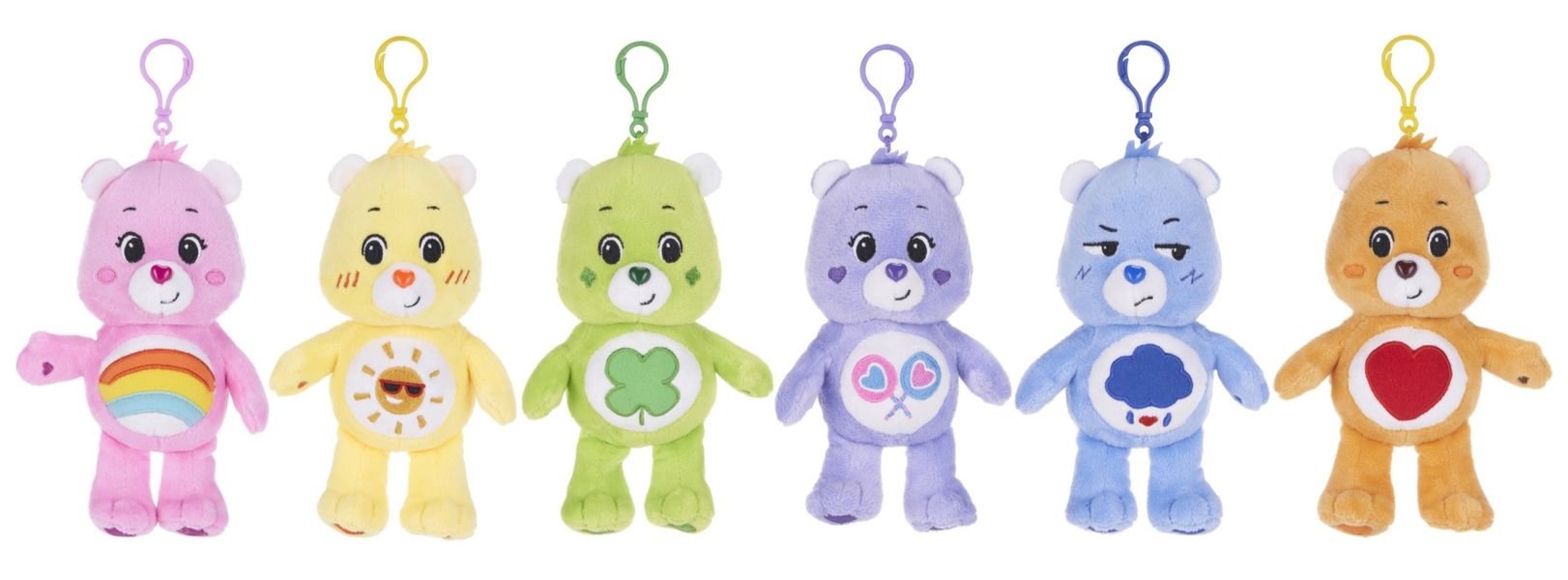 13cm Care Bear Bag Clip Set