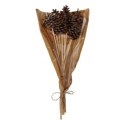 Natural Pine Cone Pick 50cm Stem -12pcs per Sleeve