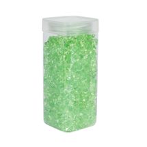 Acrylic Stone - Small - Lt Green- Square Jar -320gr