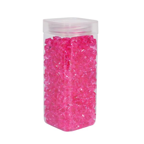 Acrylic Stone - Small -Fuchsia- Square Jar -320gr