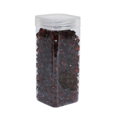 Acrylic Stone - Small - Dark Amber- Square Jar -320gr