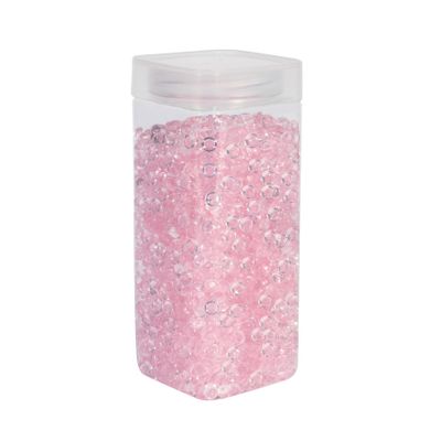 Plastic Beads 7mm - Lt Pink - Square Jar - 330gr