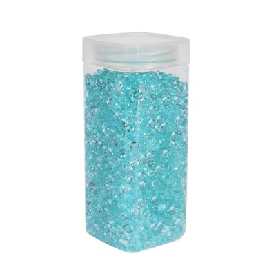 Plastic Beads 7mm- Turquoise - Square Jar -330gr