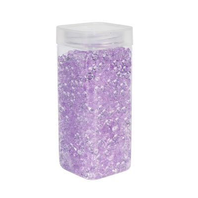 Plastic Beads 7mm- Lavender - Square Jar -330gr
