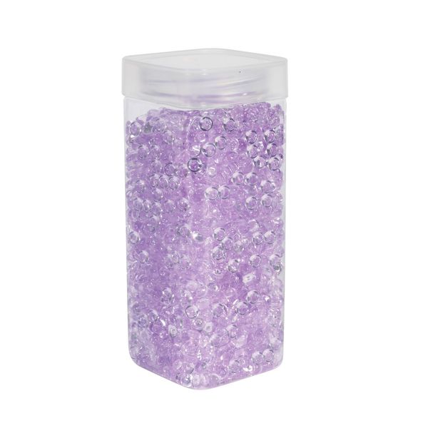 Plastic Beads 7mm- Lavender - Square Jar -330gr