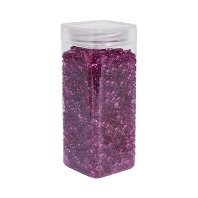 Plastic Beads 7mm - Dk Purple - Square Jar - 330gr