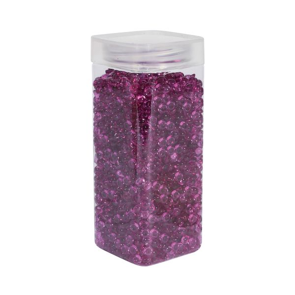 Plastic Beads 7mm - Dk Purple - Square Jar - 330gr