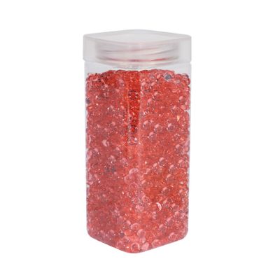 Plastic Beads 7mm - Salmon - Square Jar - 330gr