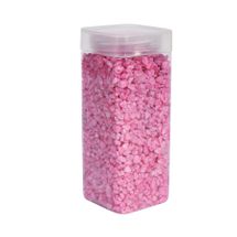 Pebbles  4-6mm - Pink -Square Jar - 900gr