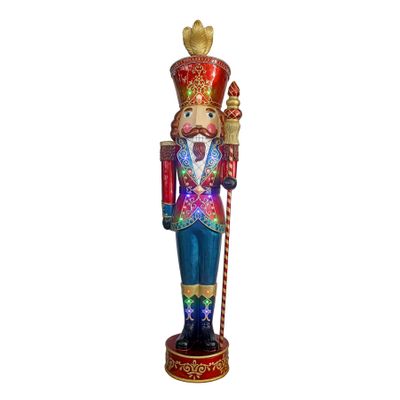 Nutcracker with Removable Scepter & LED Light - H233cm