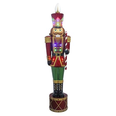 Nutcracker with Candy Cane & LED Light - 152cm