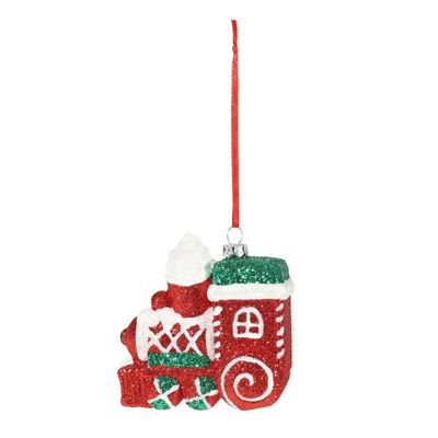 Candy Train Hanging Decoration - H9cm