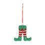 Elf Stocking Hanging Decoration - H10.5cm