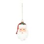 Santa Face Hanging Decoration - H13.5cm