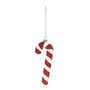 Candy Cane Hanging Decoration - Red - H14.5cm