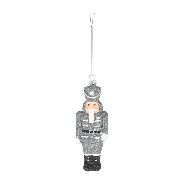 Solider with Sword Hanging Decoration - Silver - H15.5cm