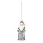 Santa Hanging Decoration - Silver - H12.5cm