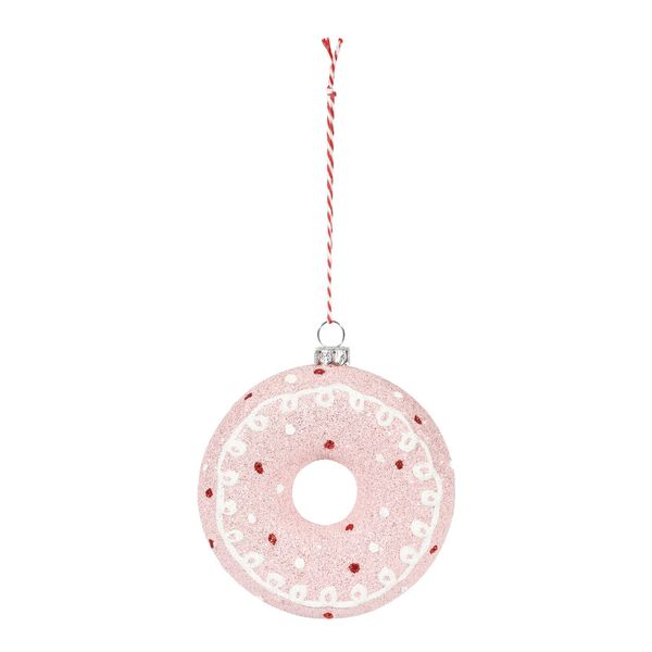 Donut Hanging Decoration - Pink - H11cm