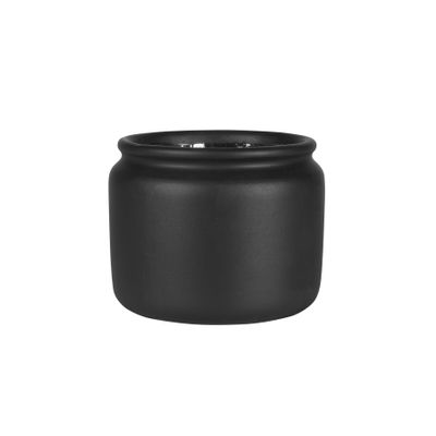 Moda Black Honey Pot Planter - H13cm x Dia 16cm