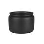 Moda Black Honey Pot Planter - H15cm x Dia 19cm