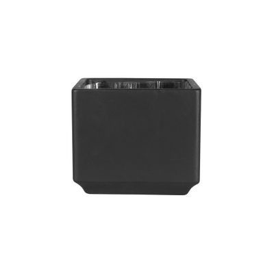 Moda  Black Cube Planter - H12 x Dia 14cm