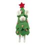 Felt Mouse in Xmas Tree Costume -H15cm