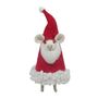 Felt Mouse in Xmas Hat Costume  Hanging Decoration- H16cm