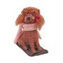 Felt CockerPoo with Pink Scarf on Sledge Hanging Decoration - H9.5cm