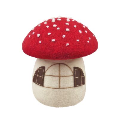 Felt Toadstool  House Ornament  - H25cm