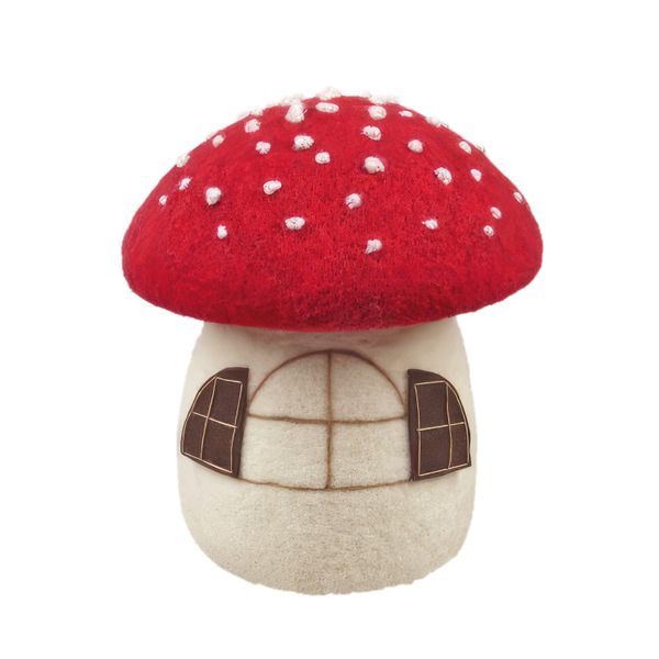 Felt Toadstool  House Ornament  - H25cm