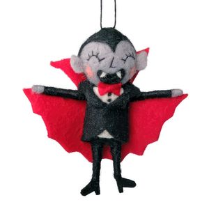 Felt Count Dracula  Hanging Ornament - H12cm