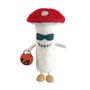 Felt Scary Toadstool with Pumpkin Hanging Decoration - 16cm