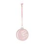 Macaron Hanging Decoration - Pink - H7cm