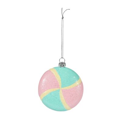 Round Candy Hanging Decoration - Pastel - H9.5cm