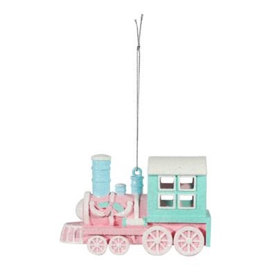 Train Hanging Decoration - Pastel - H7.5cm