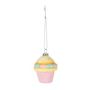 Cupcake Hanging Decoration - Pastel - H7cm