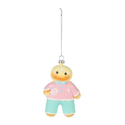 Gingerbread Hanging Decoration - Pastel - H13.5cm