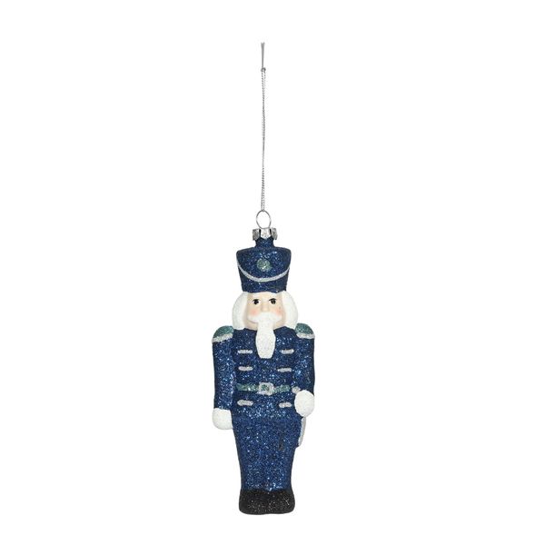 Solider with Sword Ornament Hanging Decoration - Blue - H15.5cm