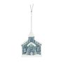 Church Hanging Decoration - Blue - H10cm