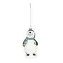 Penguin Hanging Decoration - White/Blue - H13cm