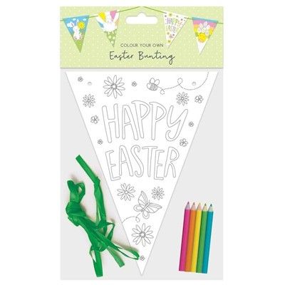  Easter Colour Your Own Bunting