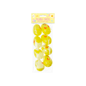 Easter Chick Fillable Eggs (8 Pack)