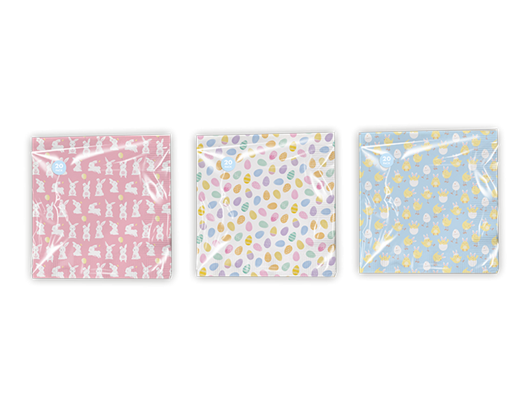 Easter Printed Paper Napkins (20 Pack)