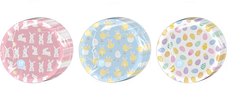 Easter Printed Paper Plates (10 Pack)