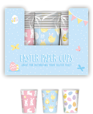 Easter Printed Paper Cups (10 Pack)