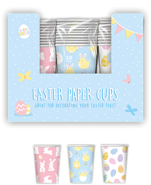 Easter Printed Paper Cups (10 Pack)