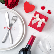 Valentines tableware