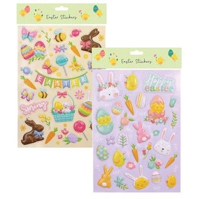 Assorted Easter Bubble Sticker Set